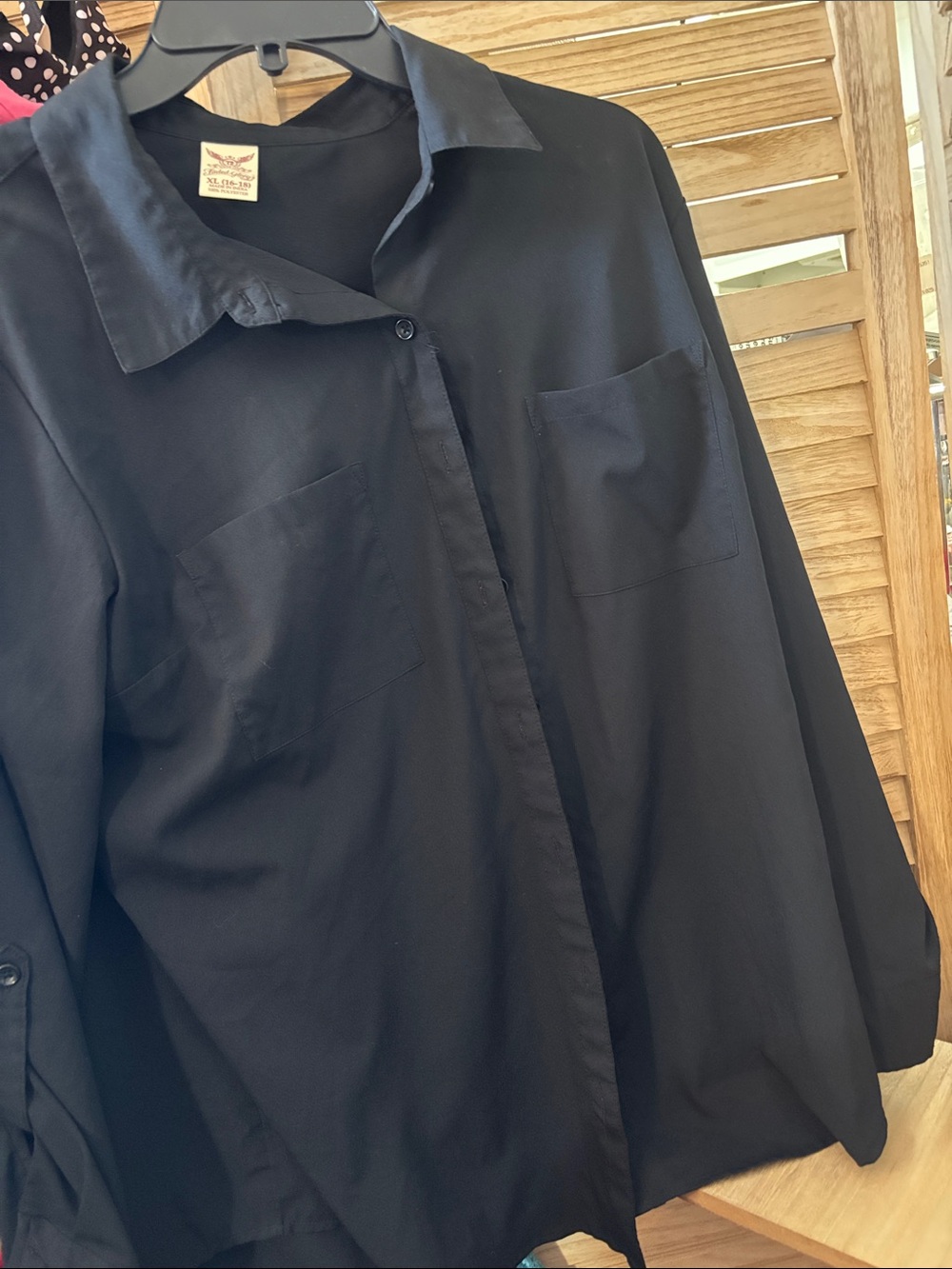 Faded Glory Black Shirt XL